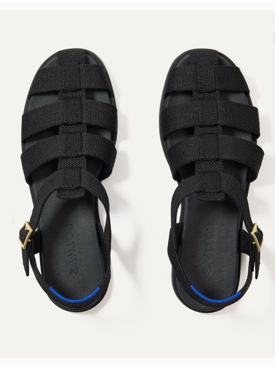 Rothy's Shoes - NWT Rothy's Knit Slip On Adjustable Strap The Fisherman Sandals Black Women US 8